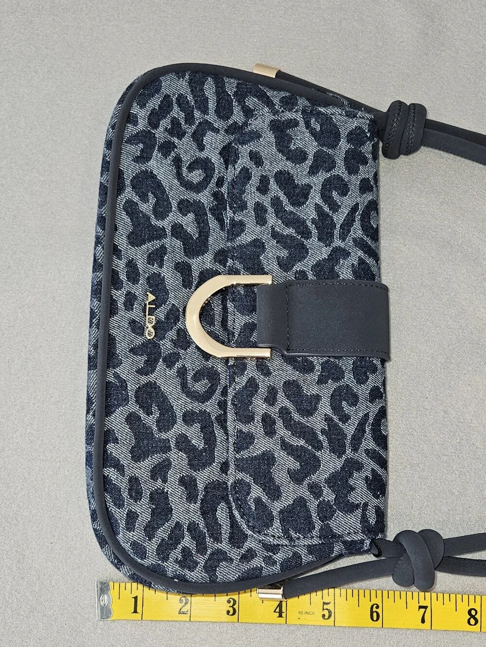 RARE - NWT ALDO Alodalegyn Denim Leopard Print Shoulder Bag – Trendy Y2K